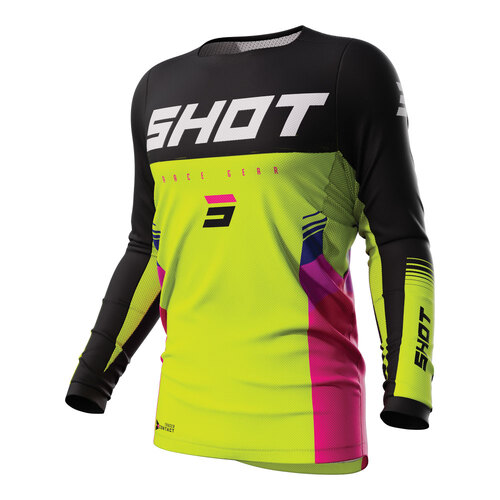 SHOT CONTACT TRACER JERSEY NEON YELLOW L