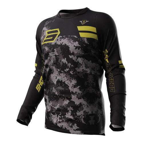 SHOT DEVO ARMY JERSEY BLACK CAMO GOLD S