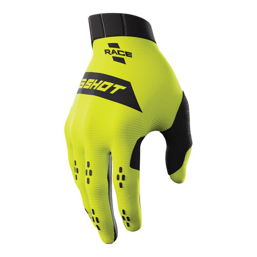 SHOT RACE GLOVES NEON YELLOW S/8