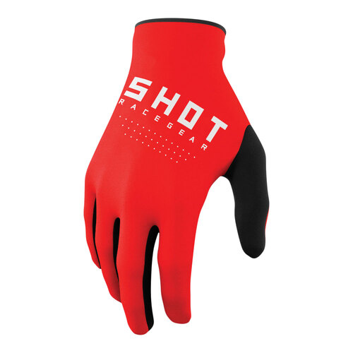 SHOT RAW GLOVES RED S/8