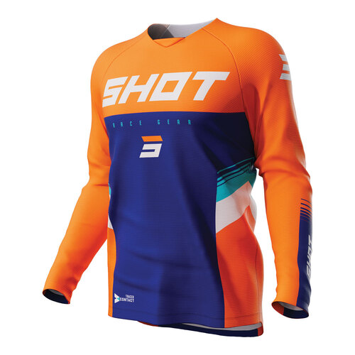 SHOT RAW KID TRACER JERSEY NEON ORANGE 10/11