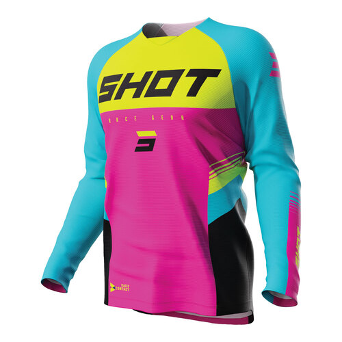 SHOT RAW KID TRACER JERSEY PINK 4/5