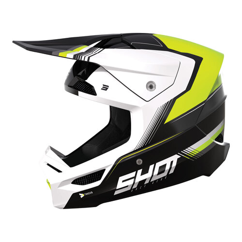 SHOT RACE TRACER HELMET NEON YELLOW GLOSSY MIPS M