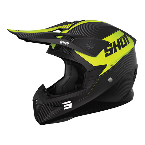 SHOT PULSE LINE HELMET MATT NEON YELLOW L