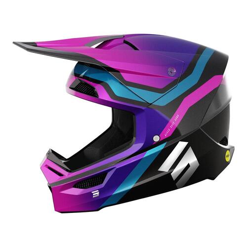 SHOT RACE HELMET SKY PURPLE CHROME L