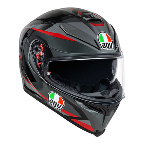 AGV K5 S PLASMA GREY BLACK RED XL