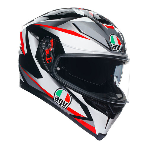 AGV K5 S PLASMA WHITE BLACK RED XS