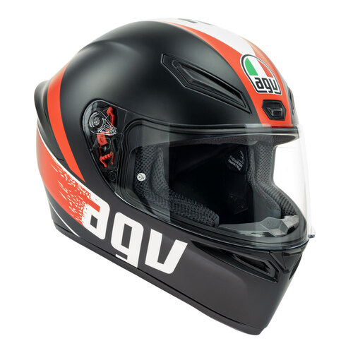 EM MOTO  AGV K3 COMPOUND BLACK/RED