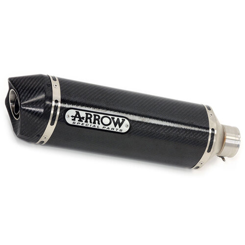 ARROW SILENCER - RACE-TECH CARBON FIBRE WITH CARBON END CAP  - KAWASAKI NINJA 400 '18-UP