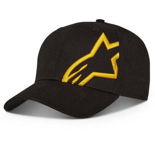 ALPINESTARS CORP SNAP 2 HAT BLACK GOLD 