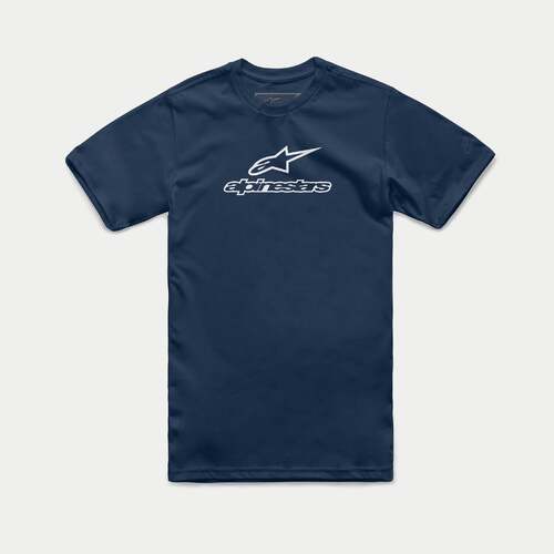 ALPINESTARS WORDMARK COMBO TEE NAVY WHITE S