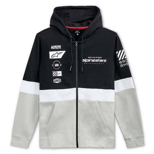 ALPINESTARS POSITION ZIP HOODIE BLACK WHITE SILVER S