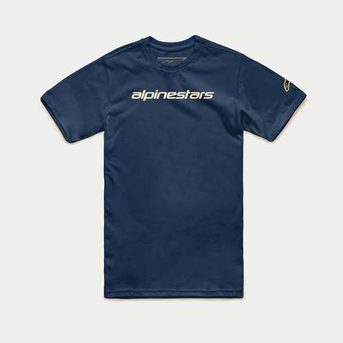 ALPINESTARS LINEAR WORDMARK TEE NAVY STONE S