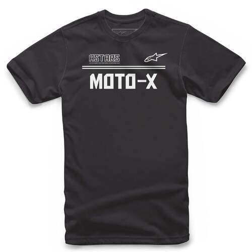 ALPINESTARS ASTARS MOTO-X TEE BLACK WHITE S