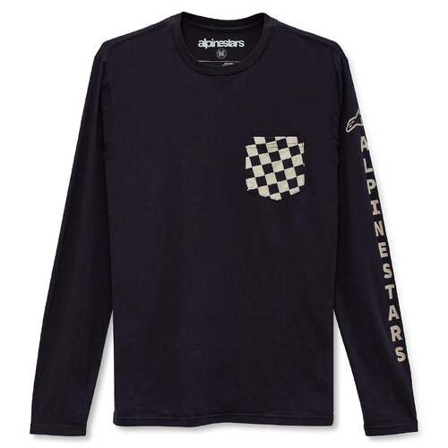 ALPINESTARS CHECK LONG SLEEVE TEE BLACK S