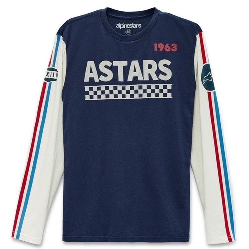 ALPINESTARS STADIUM LONG SLEEVE TEE NAVY