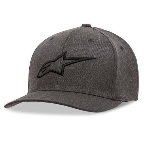 ALPINESTARS AGELESS CURVE HAT CHARCOAL HEATHER BLACK S/M