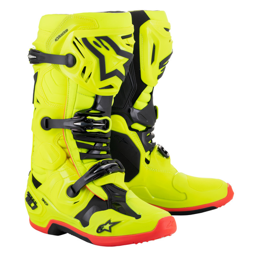 ALPINESTARS TECH 10 MY20 FLURO YELLOW BLACK FLURO RED 7