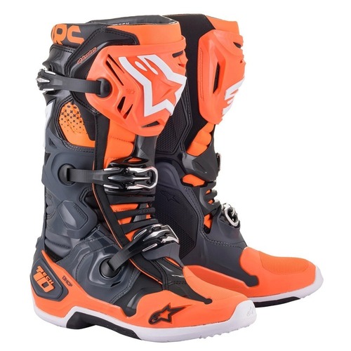 ALPINESTARS TECH 10 MY20 GREY FLURO ORANGE 10