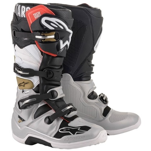 ALPINESTARS TECH 7 MY14 BLACK SILVER WHITE GOLD 7