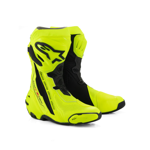 ALPINESTARS SUPERTECH R V2 VENTED BOOT FLURO-YELLOW BLACK 37