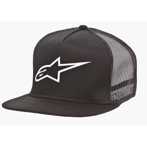 ALPINESTARS CORP TRUCKER HAT BLACK BLACK 