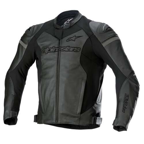 ALPINESTARS GP FORCE LEATHER AIRFLOW JACKET BLACK BLACK 48