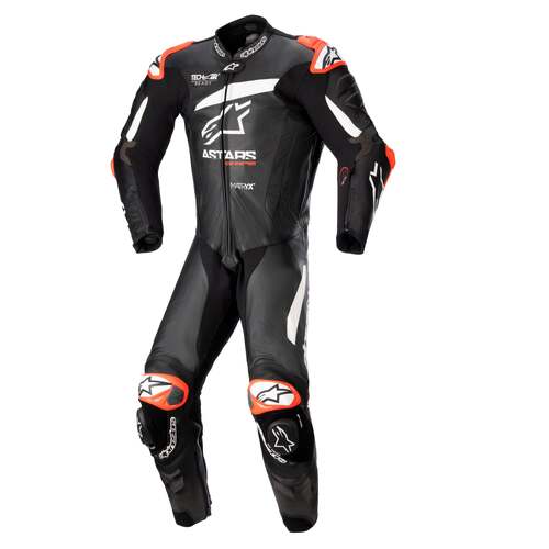 ALPINESTARS GP PLUS V4 1 PC SUIT BLACK WHITE 48