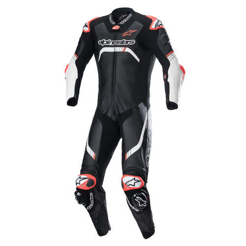 ALPINESTARS GP TECH V4 1 PC SUIT BLACK WHITE 48