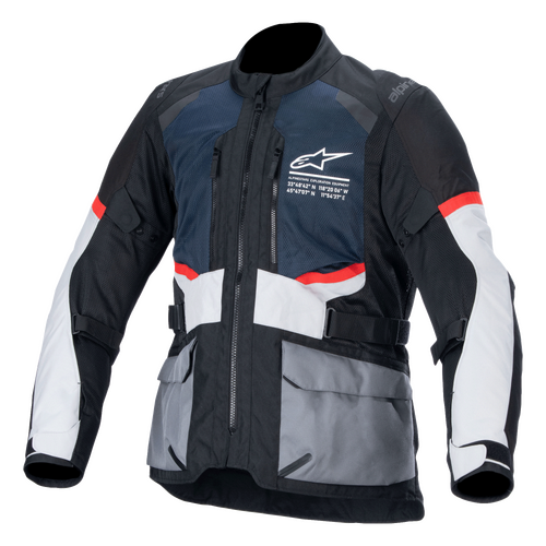 ALPINESTARS ANDES AIR DRYSTAR JACKET DEEP BLUE BLACK ICE GREY S