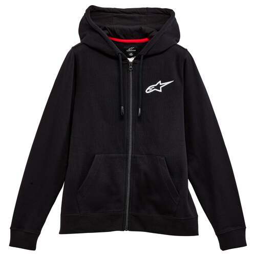 ALPINESTARS WOMENS AGELESS CHEST HOODIE BLACK WHITE XL