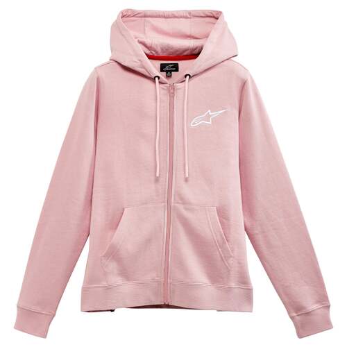 ALPINESTARS WOMENS AGELESS CHEST HOODIE PINK WHITE XXL