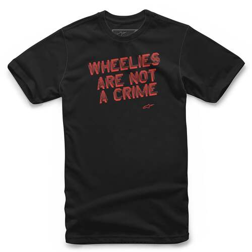 ALPINESTARS WHEELIES TEE BLACK S