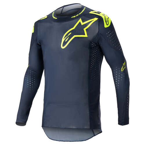 ALPINESTARS 2023 SUPERTECH BRUIN JERSEY NIGHT NAVY FLURO YELLOW S