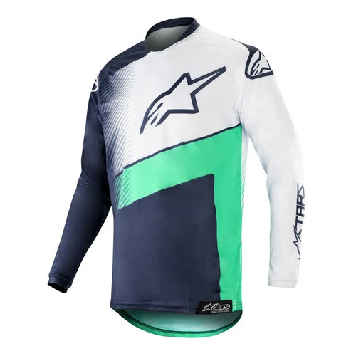 ALPINESTARS RACER SUPERMATIC JERSEY DARK NAVY TEAL WHITE S