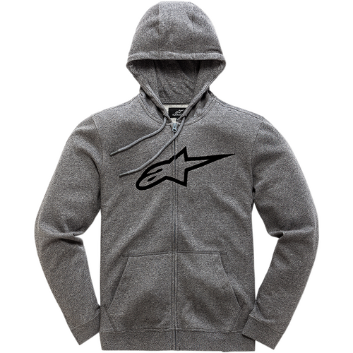 ALPINESTARS AGELESS II ZIP HOODIE GREY HEATHER BLACK S