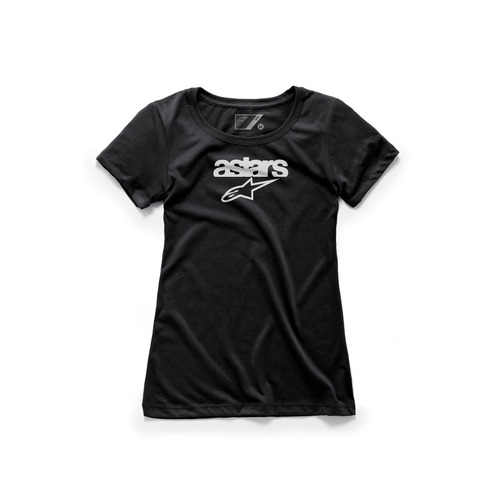 ALPINESTARS WOMENS HERITAGE BLAZE TEE BLACK XS