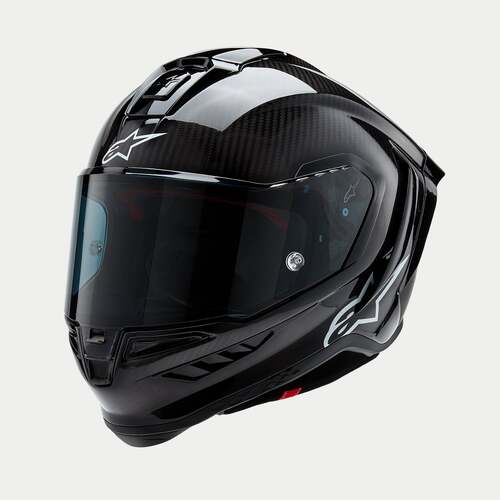 ALPINESTARS SUPERTECH SR10 SOLID BLACK CARBON MATT AND GLOSS HELMET XS