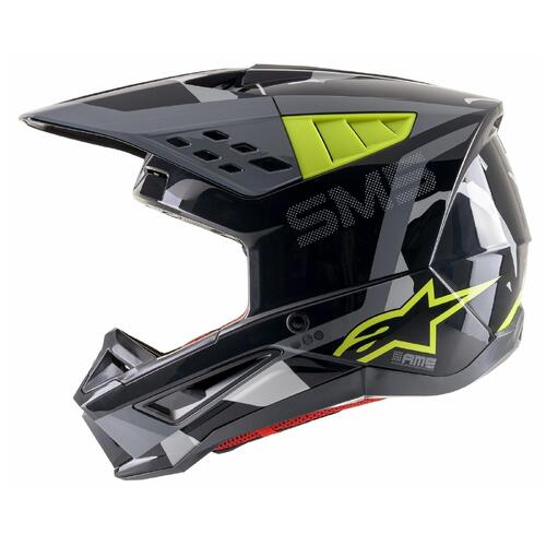 ALPINESTARS SM5 ROVER HELMET ANTHRACITE FLURO YELLOW XS