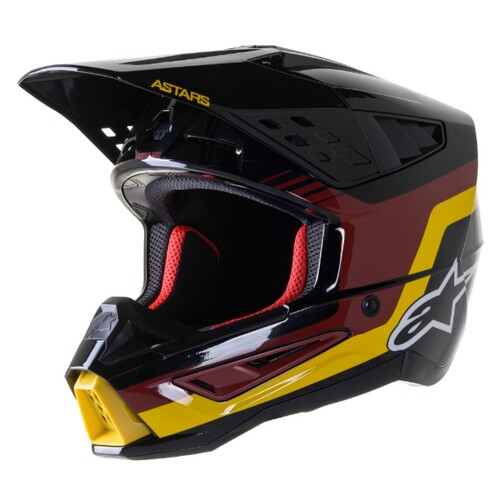 ALPINESTARS SM5 VENTURE HELMET BLACK RED YELLOW S