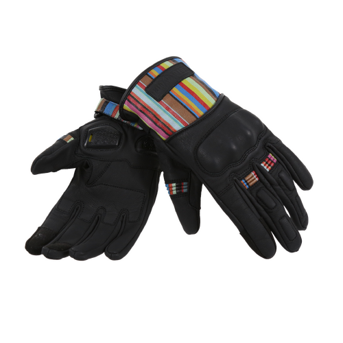 MotoGirl Bessie Gloves Stripe S