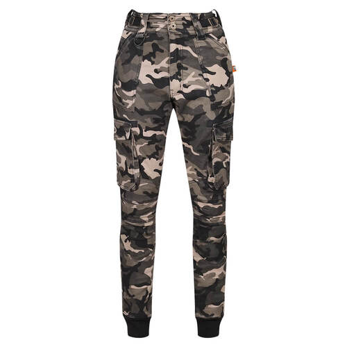 MotoGirl Lara Cargo Trousers Petite Camo L (12-14)