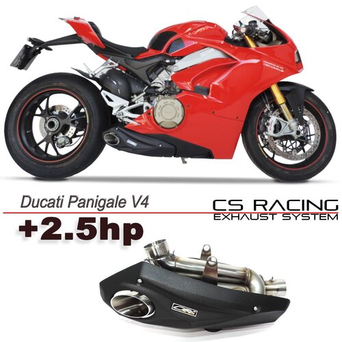 CS RACING SLIP-ON EXHAUST DUCATI PANIGALE V4 V4S '18-22