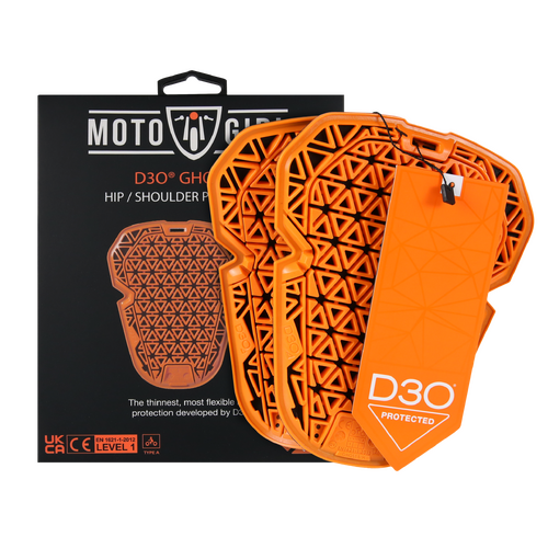 MotoGirl D3O Ghost Level 1 Hip / Shoulder Protector (Pair)