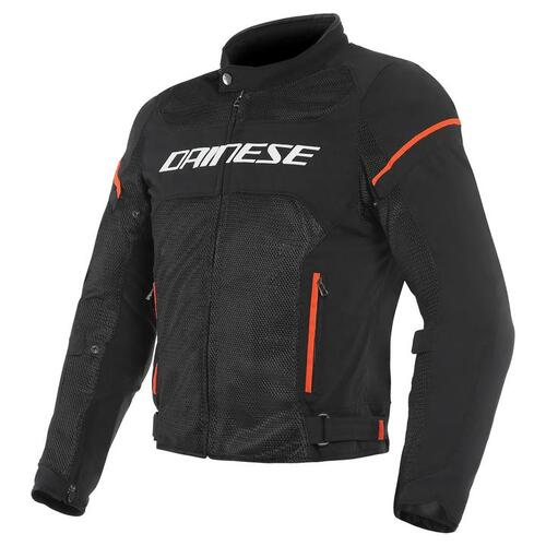 DAINESE AIR FRAME D1 TEXTILE JACKET BLACK WHITE FLURO RED 3XL (60)