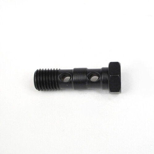 WHITES BRAKE FITTING 10mm DOUBLE BANJO BOLT 10 x 1.25 - BLACK