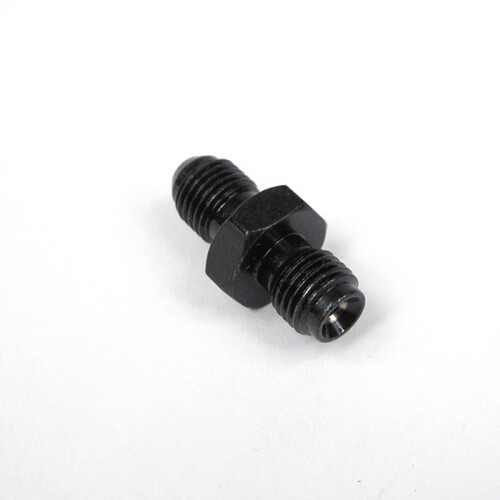 WHITES BRAKE FITTING MALE ADAPTOR 3/8-24TPI-3/8-24TPI - STEEL - BLACK