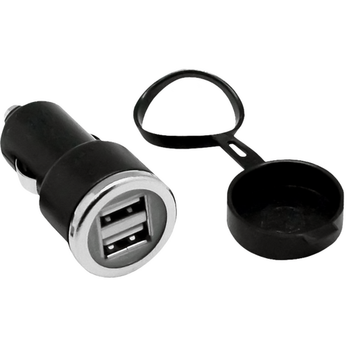 MOTORCYCLE SPECIALTIES CAPPED TWIN USB PLUG - EPS4