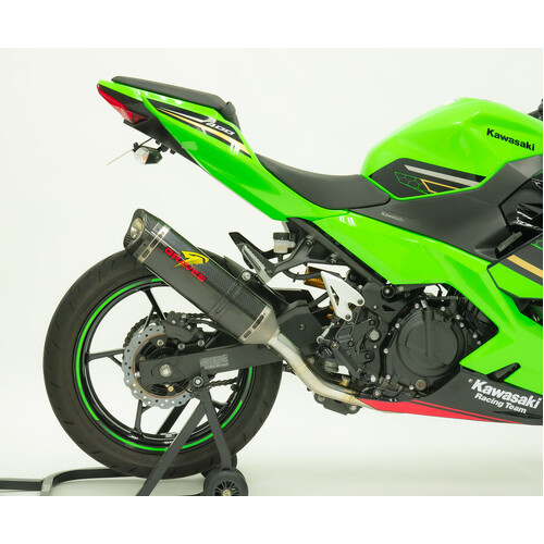 GRAVES MOTORSPORTS WORKS2 FULL SYSTEM EXHAUST - KAWASAKI NINJA 400 '18-23 / NINJA 500 '24