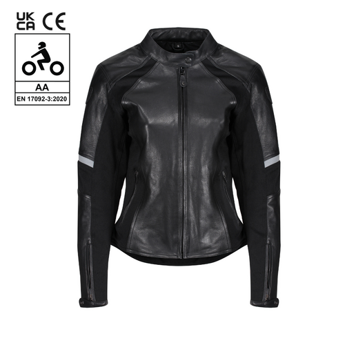 MOTOGIRL FIONA LEATHER JACKET BLACK L (14)